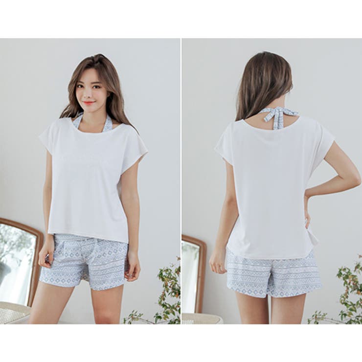 ゆったりTシャツとホルターネックタンキニの体形カバー水着4点セット（水着ビキニ … | GRAXIA | 詳細画像7 