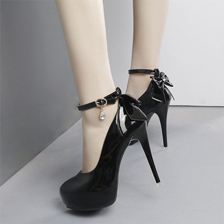 バックリボンとチャームが大人可愛いストラップパンプス(CABARETSHOES) | GRAXIA | 詳細画像5 