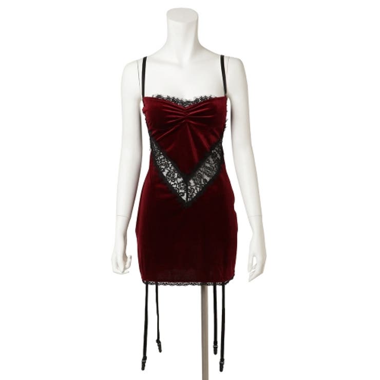 ベロアとレースから大人のムードが香るガーターランジェリー(セクシーランジェリー)… | GRAXIA | 詳細画像8 