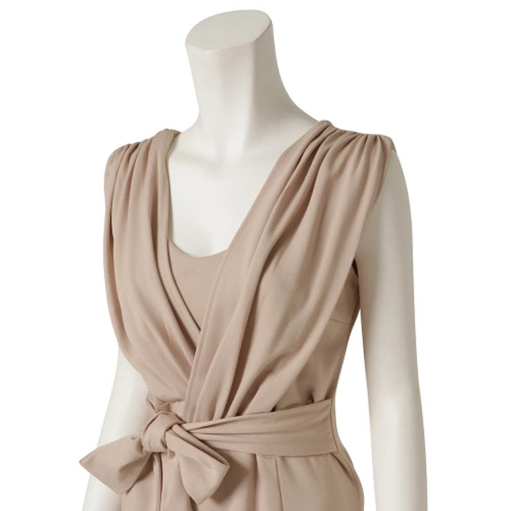 胸元カシュクールのスタイリッシュなドレス 品番 Gxaw Graxia グラシア のレディースファッション通販 Shoplist ショップリスト