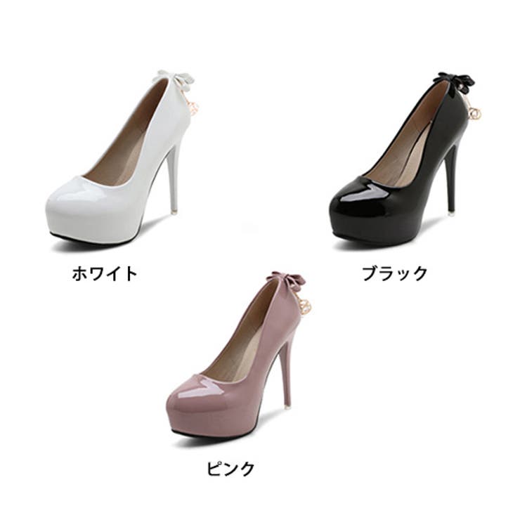 バックリボンｘチャームのラウンドトゥパンプス(CABARETSHOES) | GRAXIA | 詳細画像5 