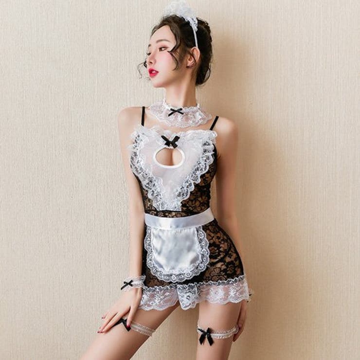 胸元のハートレースが可愛いメイド風コスプレ(セクシーコスプレ) | GRAXIA | 詳細画像4 