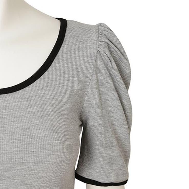 パフスリーブのバイカラーリブトップス(TOPS) | GRAXIA | 詳細画像15 