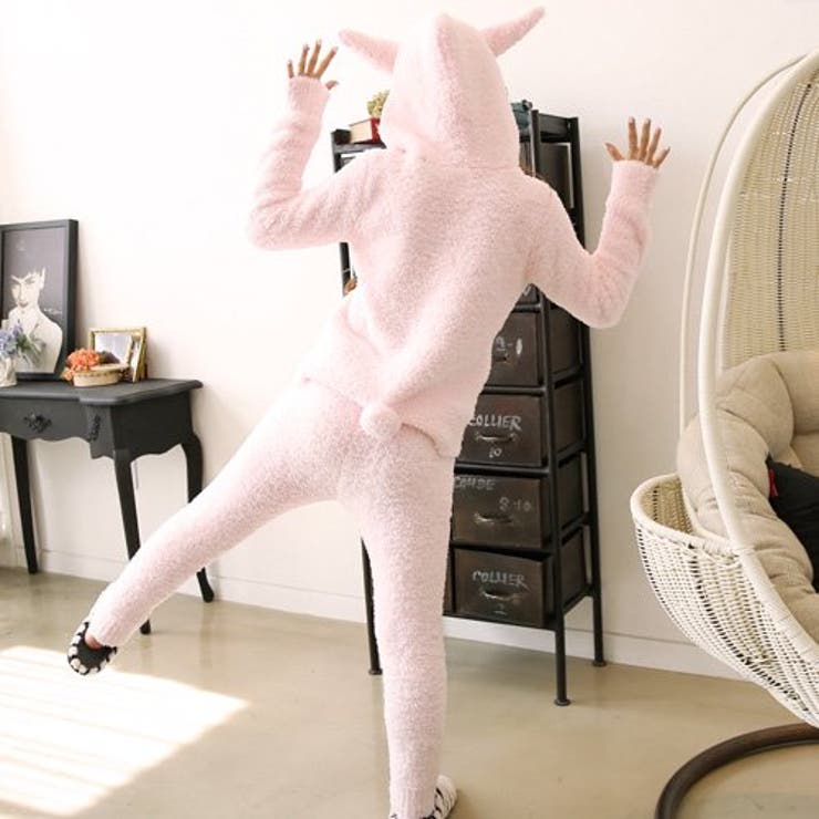 うさ耳&しっぽ付きパーカーのモコモコルームウェア(ROOMWEAR うさ耳&しっぽ付きパーカーのモコモコルームウェア(ROOMWEAR