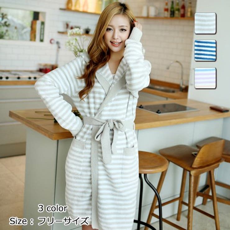 ショートパンツ付ガウンタイプのモコモコルームウェア(ROOMWEAR) | GRAXIA | 詳細画像1 