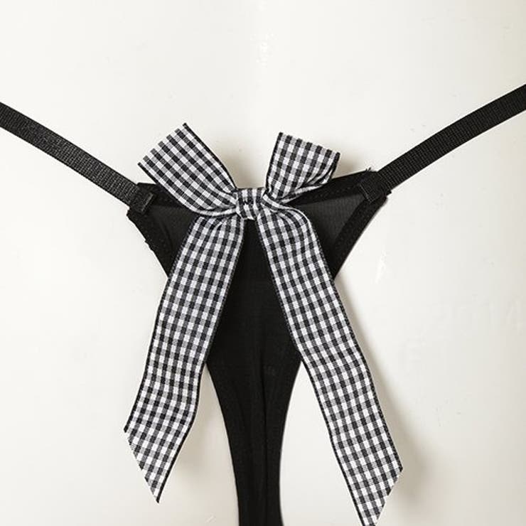 幼さを感じるギンガムチェックのTバック・ショーツ(セクシーランジェリー) | GRAXIA | 詳細画像5 