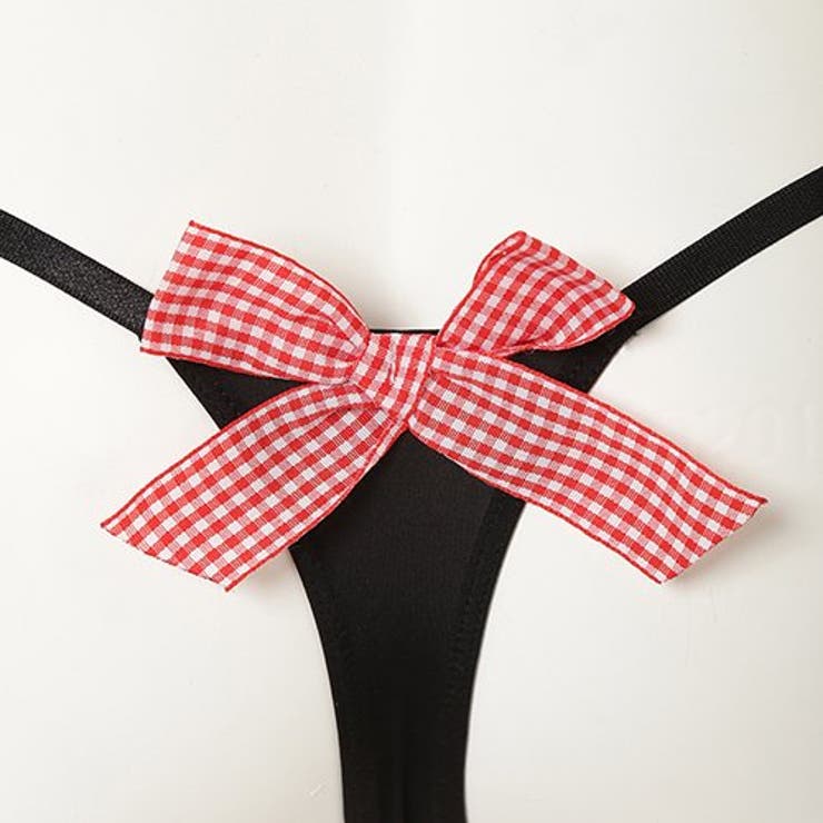 幼さを感じるギンガムチェックのTバック・ショーツ(セクシーランジェリー) | GRAXIA | 詳細画像6 