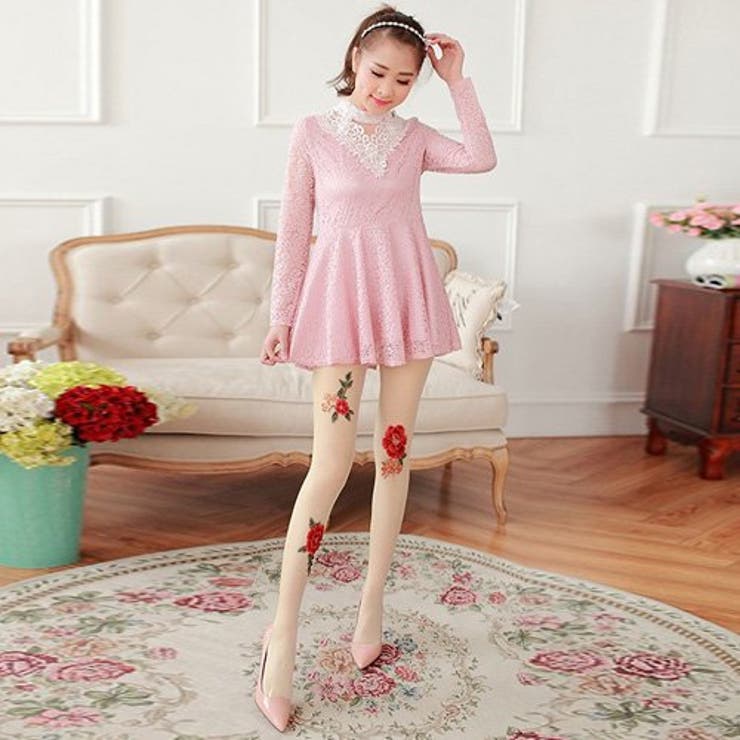 色鮮やかに薔薇が咲くストッキング(STOCKING) | GRAXIA | 詳細画像16 