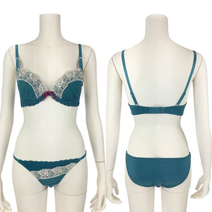 バストとフロント部分にあしらわれたレースが可愛さアップ女子感全開なブラ ショーツ… | GRAXIA | 詳細画像9 