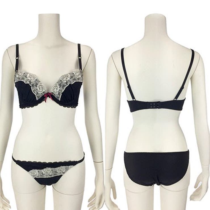 バストとフロント部分にあしらわれたレースが可愛さアップ女子感全開なブラ ショーツ… | GRAXIA | 詳細画像10 