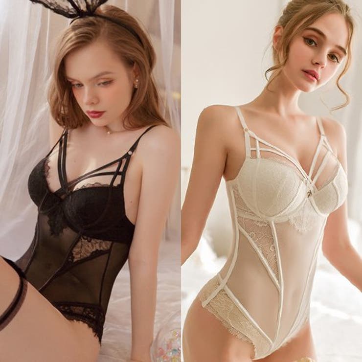 上品な透け感とレースの掛け合わせが大人の女性を感じさせるテディ | GRAXIA | 詳細画像2 