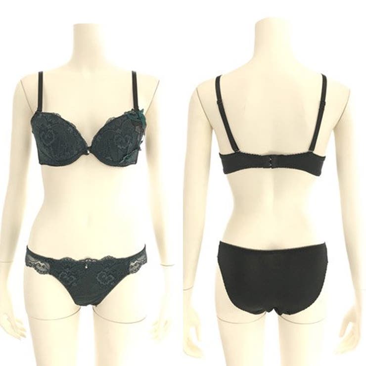 エレガントシルバーチャームが上品なブラ・ショーツセット（ブラセット） | GRAXIA | 詳細画像10 