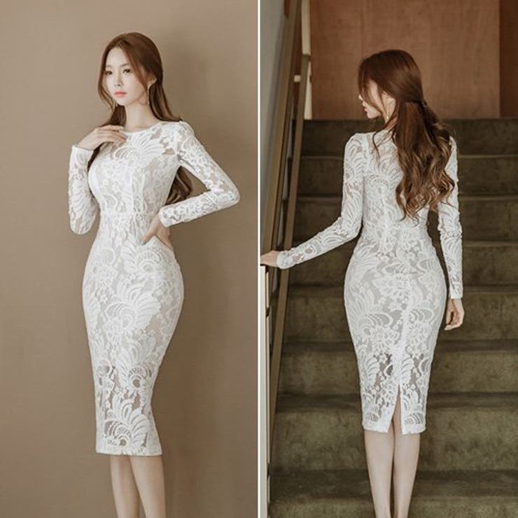 NEW LONG DRESS❤️ 超美脚♡ロングドレス 深いスリットで美脚に見せる ロングドレスに新作登場♡ ————————— dress  花柄クロス刺繍ロングドレス 4478YNdzw price ￥9,980+tax model @kanaxxy_0421 —————————  写真タップor公式サイトで アイテムをCHECK✨ #ジュエルズ 