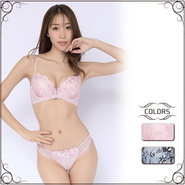 フェミニンな印象を与える可愛らしいブラ・ショーツセット（ブラセット） | GRAXIA | 詳細画像1 
