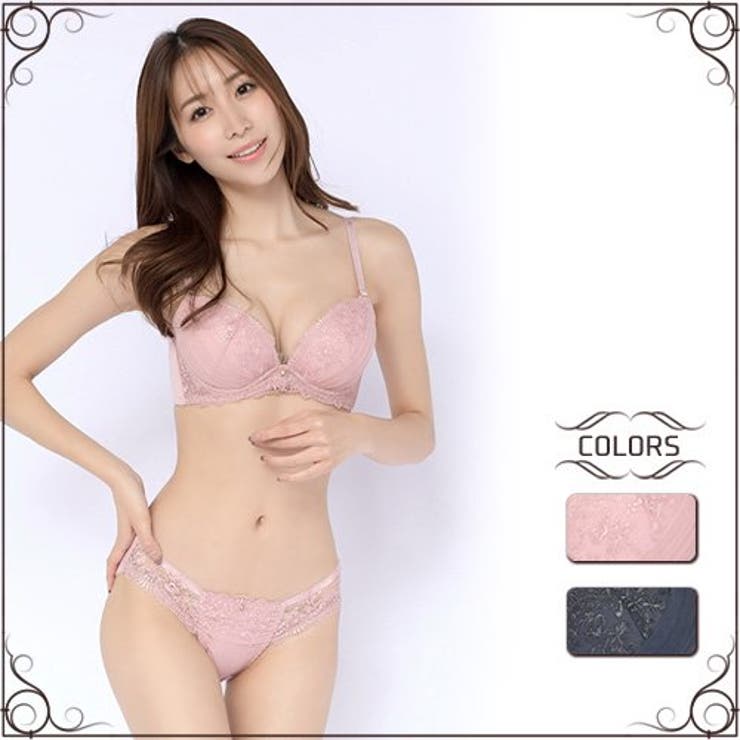 繊細で華やかな刺繍レースにアジャスターと輝くチャームがエレガントなインパクトを与… | GRAXIA | 詳細画像1 