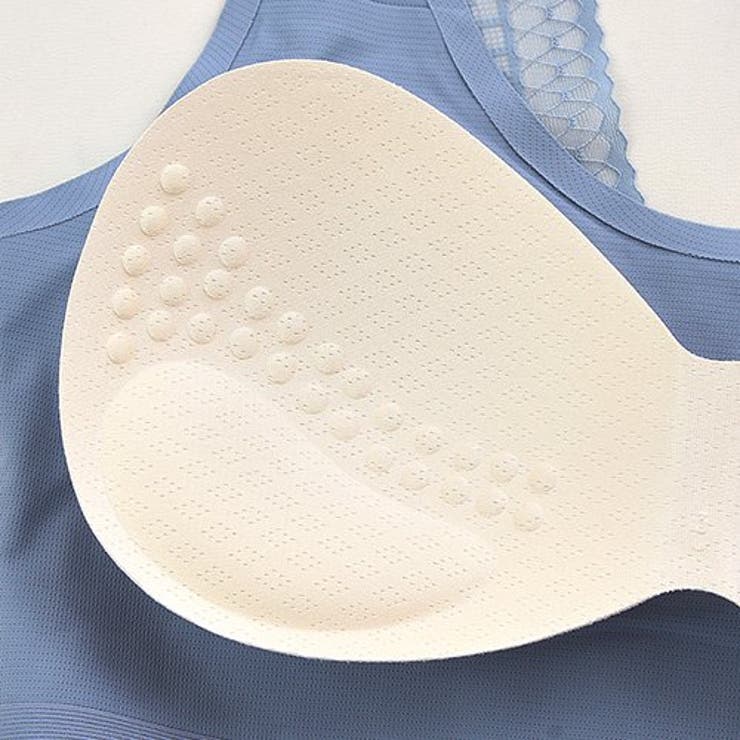 フロントはシンプルなシームレスでバックはレース生地のカシュクール仕様のブラ（ブラ… | GRAXIA | 詳細画像10 