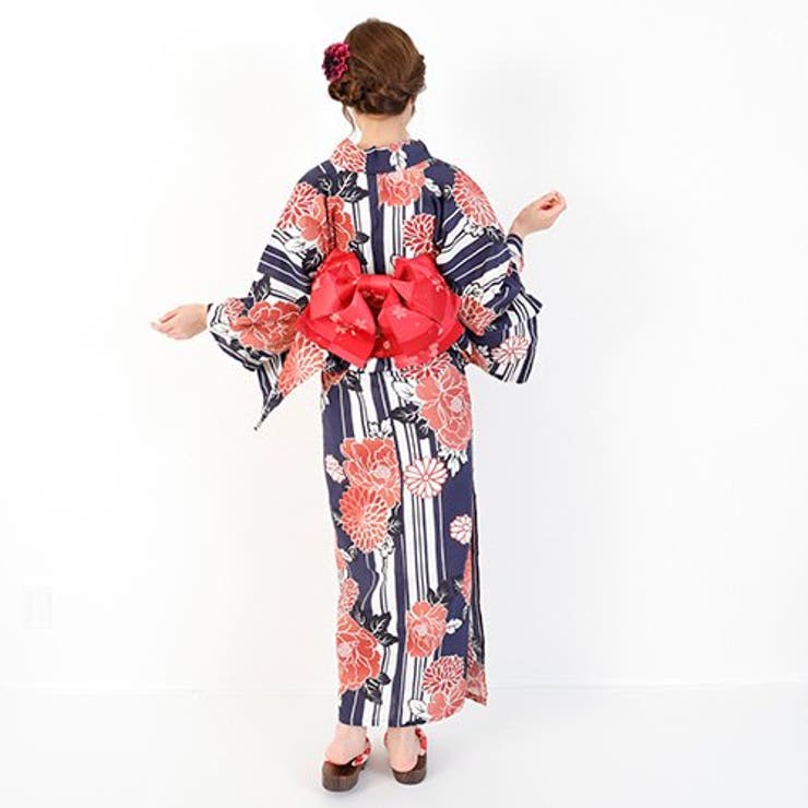 伝統的な古典柄を使い年齢問わず着られる浴衣3点セット(YUKATA)[品番 