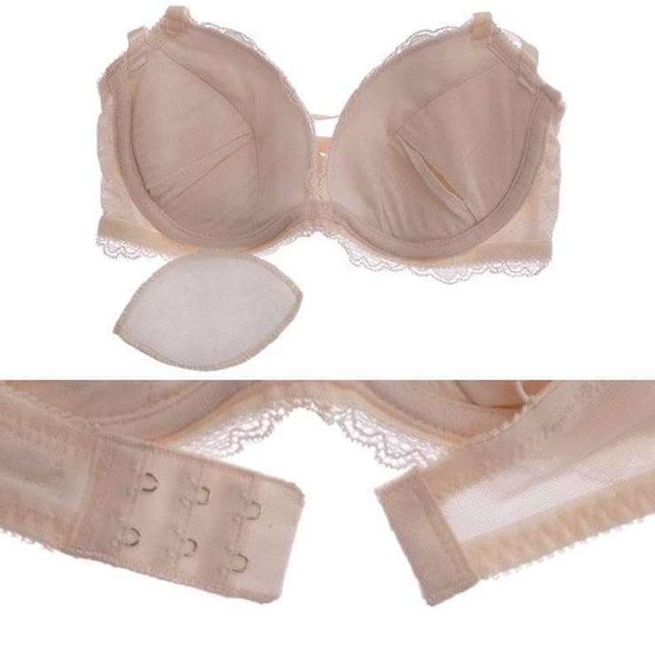 大きな花柄のレースと包みこむようなチュールレースがフェミニンな印象のブラ | GRAXIA | 詳細画像11 