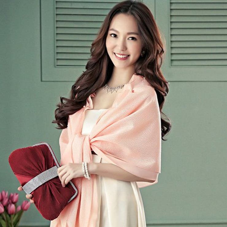 シフォンが見え隠れするレースデザインのショール(SHAWL) | GRAXIA | 詳細画像3 