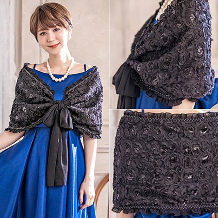 フラワーモチーフとフリルがゴージャスな印象のショール(SHAWL) | GRAXIA | 詳細画像14 