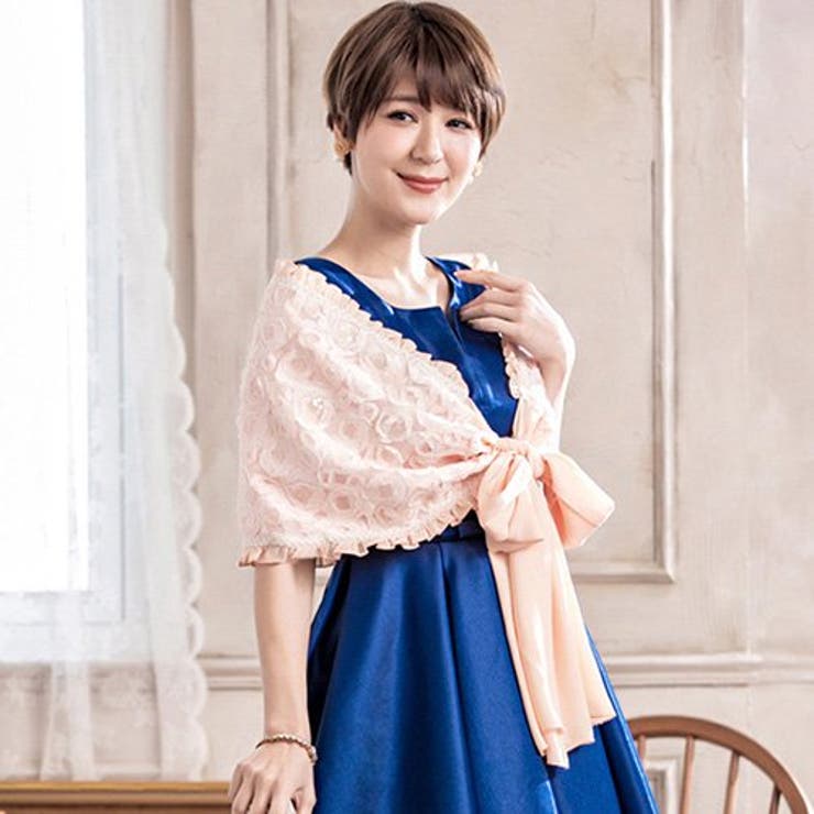 フラワーモチーフとフリルがゴージャスな印象のショール(SHAWL) | GRAXIA | 詳細画像5 