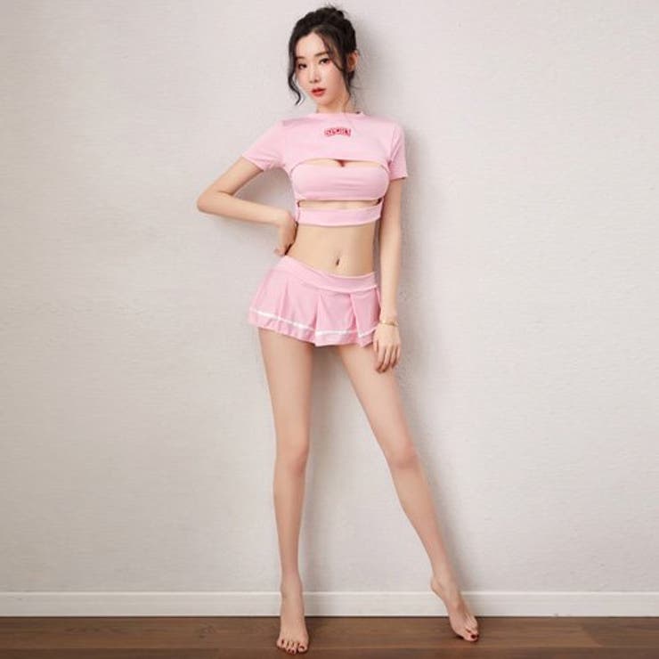 ピタッとしたシルエットがボディラインを強調し大胆肌見せがセクシーなチアガール風コ… | GRAXIA | 詳細画像5 