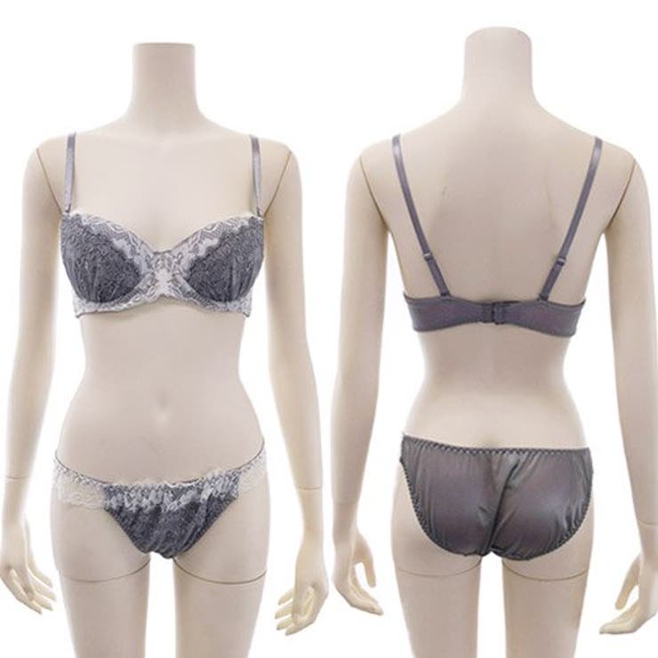 自然なバストラインの花柄レースと包みこむようなチュールレースがロマンチックさを現… | GRAXIA | 詳細画像10 