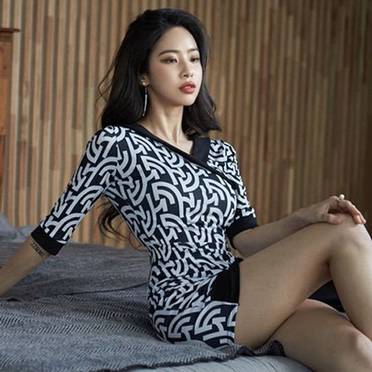 幾何柄の個性が光るカシュクールドレス(キャバドレス・CABARETDRESS) | GRAXIA | 詳細画像6 