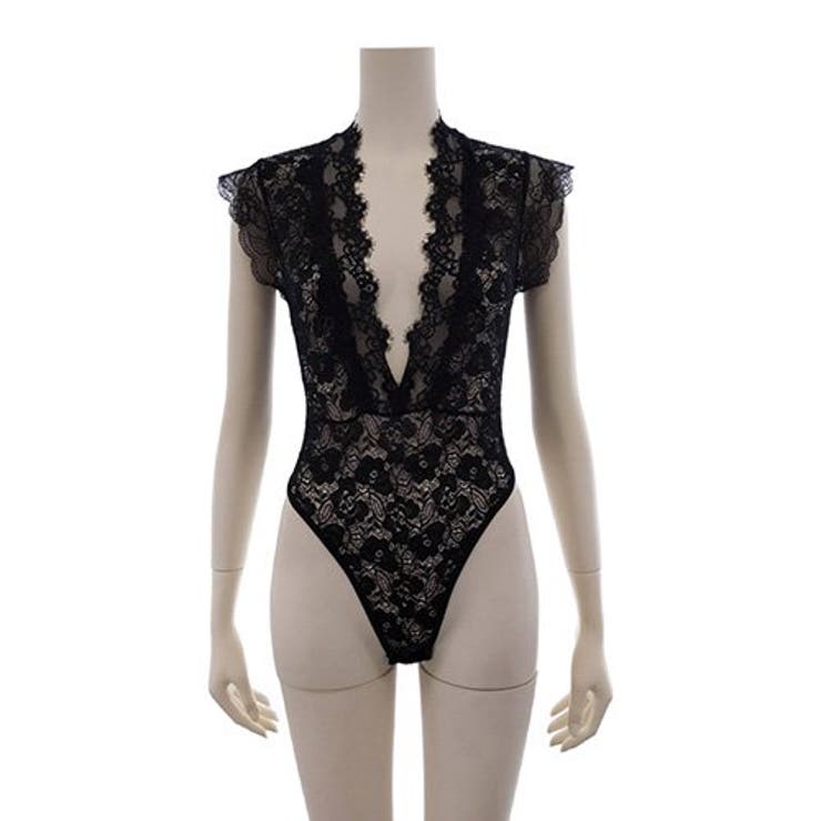 煌びやかな総レースと編み上げが大人レディを漂わせるテディ(セクシーランジェリー) | GRAXIA | 詳細画像15 