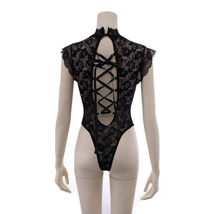 煌びやかな総レースと編み上げが大人レディを漂わせるテディ(セクシーランジェリー) | GRAXIA | 詳細画像16 