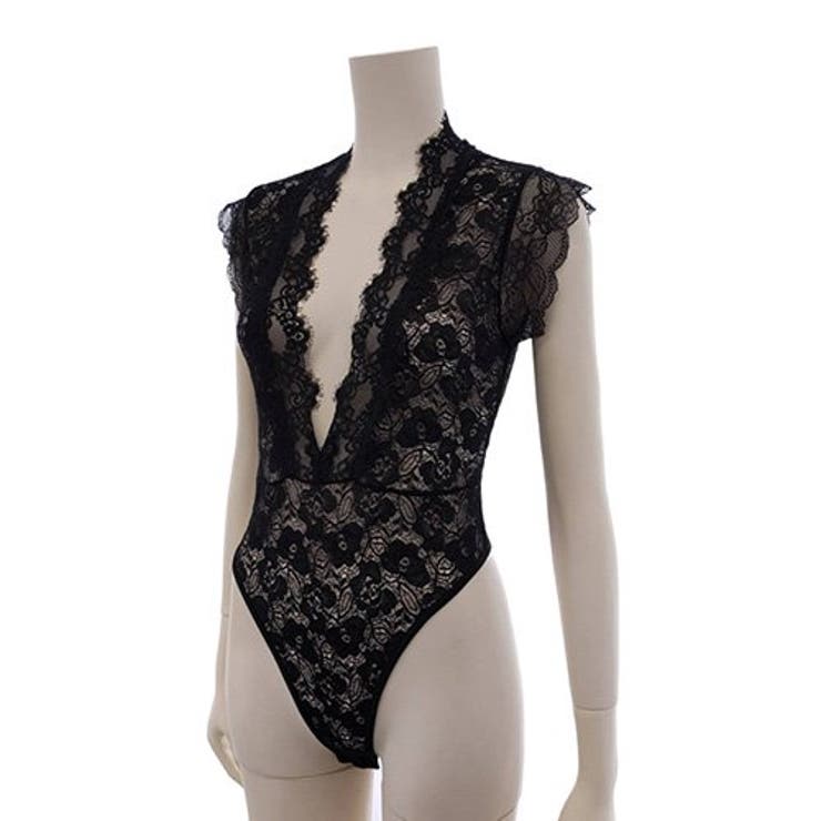 煌びやかな総レースと編み上げが大人レディを漂わせるテディ(セクシーランジェリー) | GRAXIA | 詳細画像17 