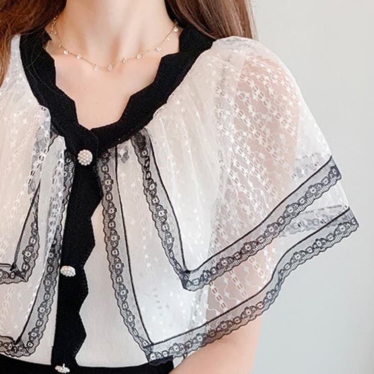 フリルレースがフェミニンな印象を与えるトップス(TOPS) | GRAXIA | 詳細画像12 