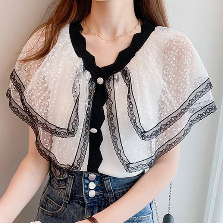 フリルレースがフェミニンな印象を与えるトップス(TOPS) | GRAXIA | 詳細画像10 