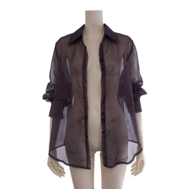 透け感でさりげなく肌見せを叶えるシースルーシャツ(TOPS) | GRAXIA | 詳細画像18 