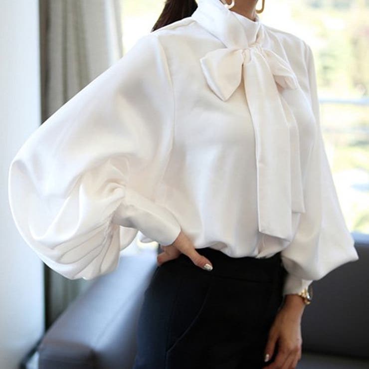 ボリュームのある袖とリボンでフェミニンな動きのあるトップス(TOPS) | GRAXIA | 詳細画像6 