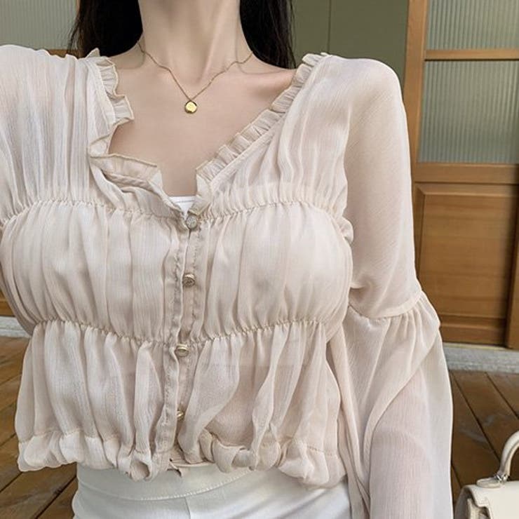 柔らかな透け感がフェミニンなパフスリーブのトップス(TOPS) | GRAXIA | 詳細画像7 