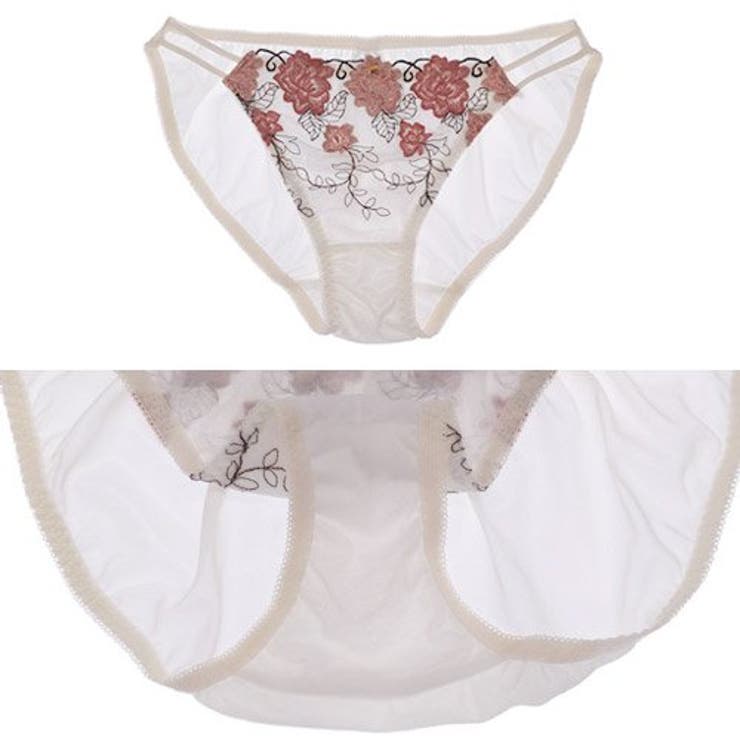 美しい花刺繍に華やいだ気分になりそうなブラショーツセット（ブラセット） | GRAXIA | 詳細画像12 