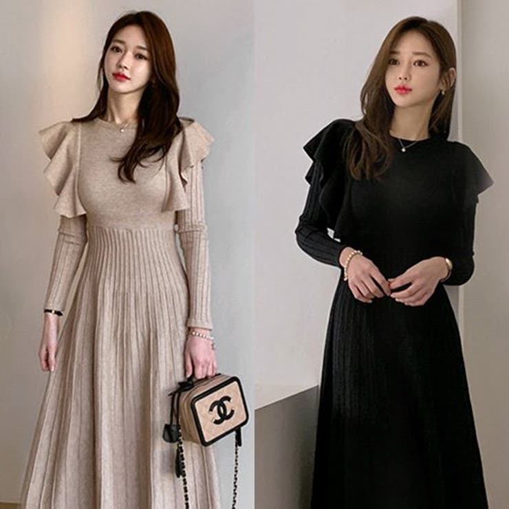 フリル使いがオトナかわいいフレアロングワンピ(キャバドレス CABARETDRE… | GRAXIA | 詳細画像2 