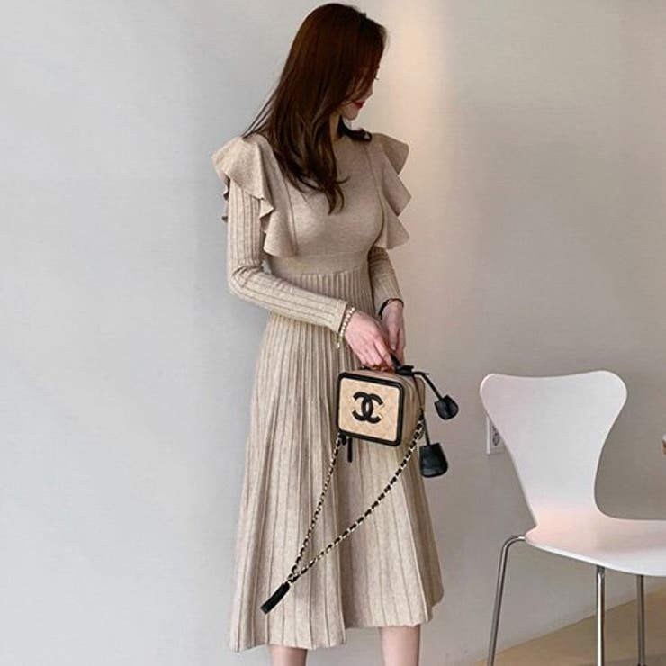 フリル使いがオトナかわいいフレアロングワンピ(キャバドレス CABARETDRE… | GRAXIA | 詳細画像5 