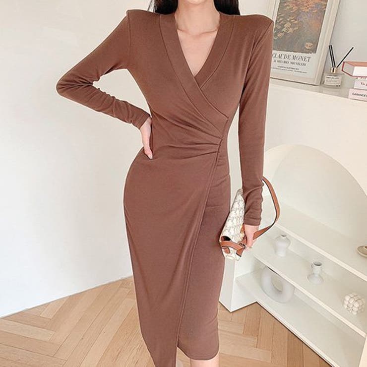 デコルテを美しく魅せるカシュクールデザインワンピース (キャバドレス CABAR… | GRAXIA | 詳細画像6 