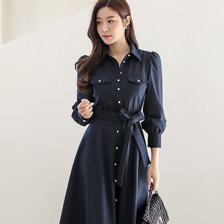 大人の余裕を感じるトレンチ風フレアワンピース(キャバドレス CABARETDRE… | GRAXIA | 詳細画像3 