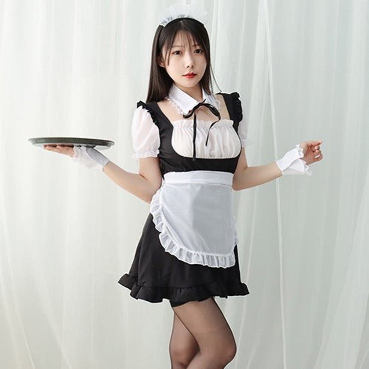 フリルとパフスリーブがキュートなメイド風コスプレ(セクシーコスプレ) | GRAXIA | 詳細画像7 