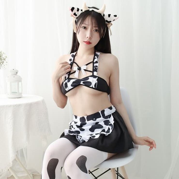 モウ柄と鈴がキュートなウエイトレス風コスプレ(セクシーコスプレ) | GRAXIA | 詳細画像1 
