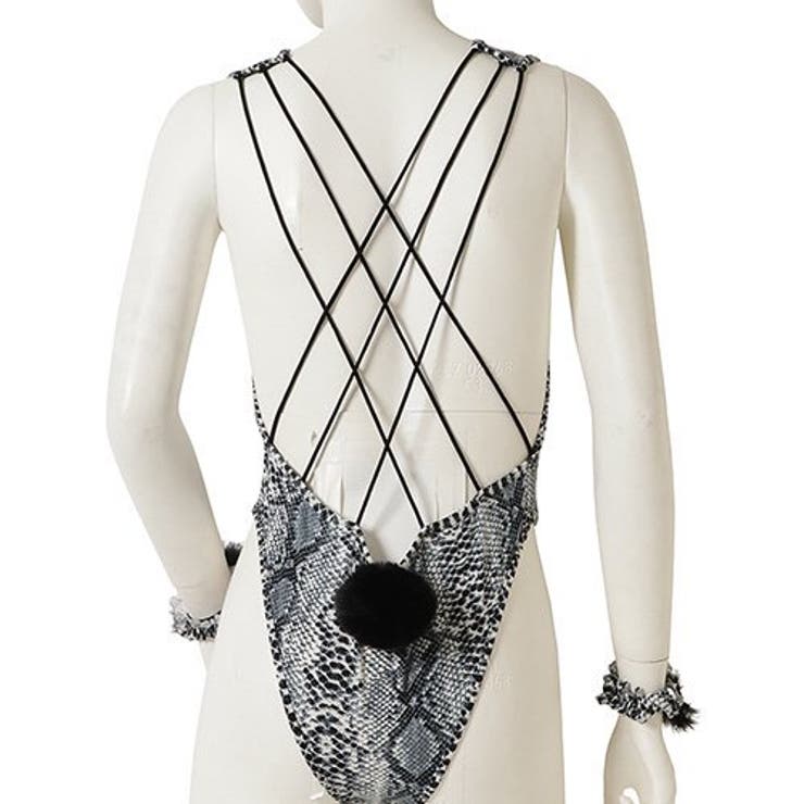 パイソン柄が目新しいバニーガール風セクシーテディ(セクシーランジェリー) | GRAXIA | 詳細画像13 