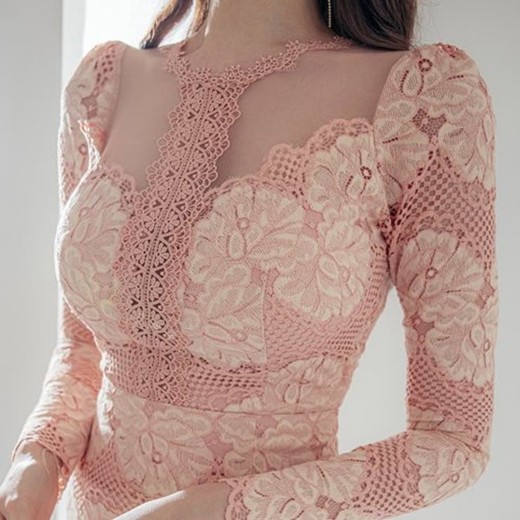 高級感漂う刺繍レースで仕立てた大人かわいいワンピース(キャバドレス CABARE… | GRAXIA | 詳細画像9 