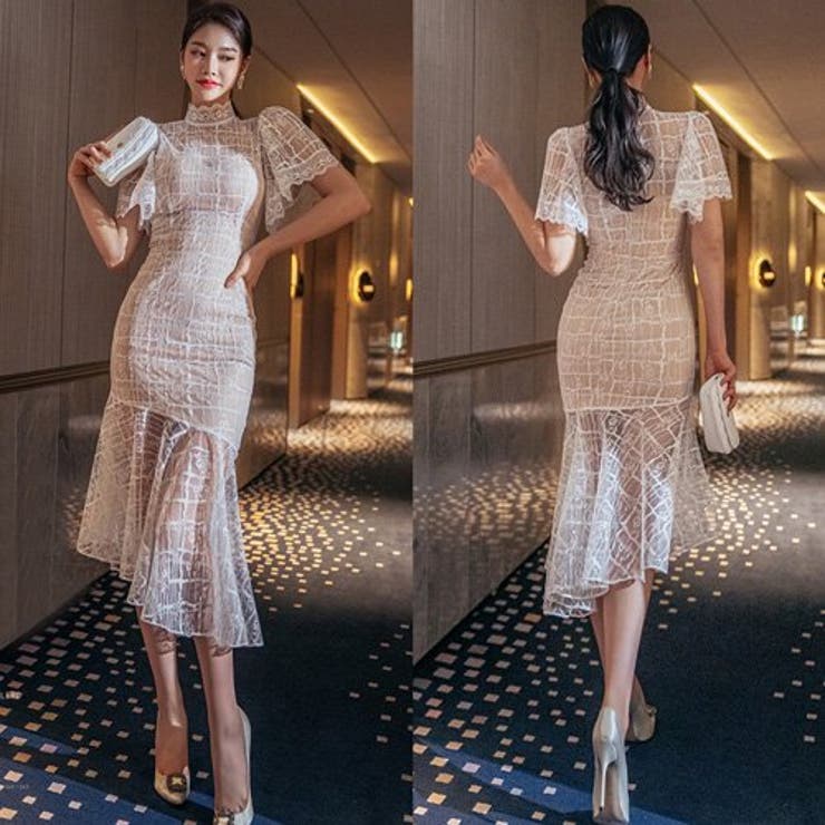 表情豊かなアシンメトリーデザインが特徴のロングワンピース(キャバドレス CABA… | GRAXIA | 詳細画像9 