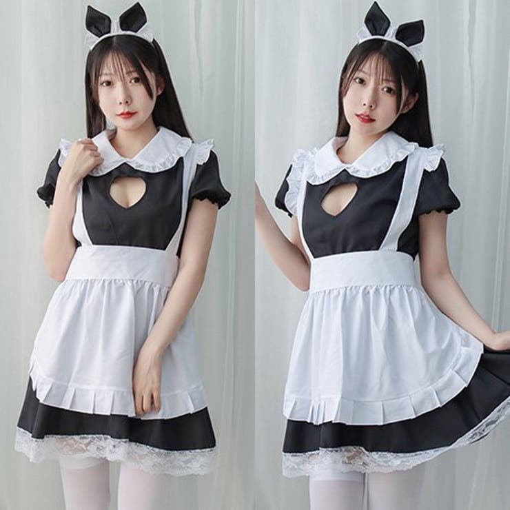 ハート型のカットアウトが眩しい定番メイドさん風コスプレ(セクシーコスプレ) | GRAXIA | 詳細画像4 