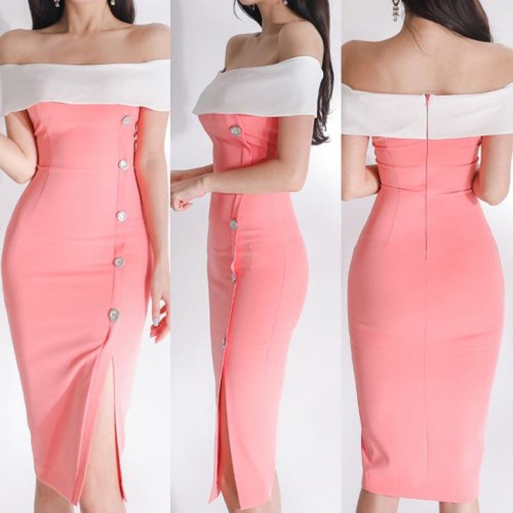 気映え間違いなしの2色使いオフショルワンピース(キャバドレス CABARETDR… | GRAXIA | 詳細画像6 