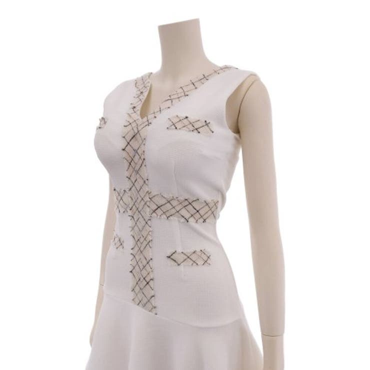 ワッフル生地がナチュラルかわいい異素材コンビワンピース(キャバドレス CABAR… | GRAXIA | 詳細画像13 