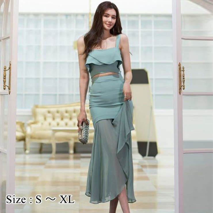 バックスタイルもエレガントなロングドレス(キャバドレス CABARETDRESS… | GRAXIA | 詳細画像1 